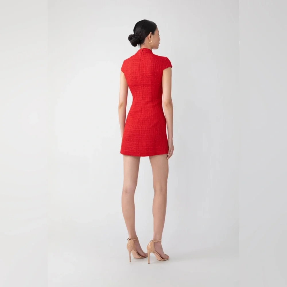 SAU LEE Natasha Dress in Red, brand new without tags, never worn, no flaws. - Picture 6 of 16